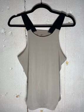 Nike Dri-FIT Pro Women's High-Neck Elastika Tank Top Beige 889150-215